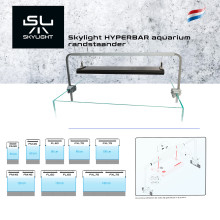 Skylight Hyperbar aquarium edge stand