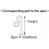 Lilly Pipe Spin P (Outflow) - sortie pour filtre externe d'aquarium