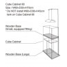ADA Cube Cabinet Clear - Aquarium furniture detail